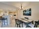 Cozy dining area featuring a table, with seating for four, and seamless access to the kitchen at 5415 W Harmon Ave # 2075, Las Vegas, NV 89103