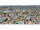 Aerial view of a residential community with tree-lined streets and diverse home styles at 6628 Celeste Ave, Las Vegas, NV 89107
