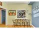 Breakfast bar with seating and view into the kitchen space at 7909 Canoe Ln, Las Vegas, NV 89145