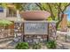 Stone monument showing 'Cascade at Mountains Edge' with desert foliage at 7998 Base Camp Ave, Las Vegas, NV 89178