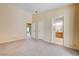 Bright bedroom featuring neutral walls and carpet, providing a serene space, with two doorways at 812 Bitterroot St, Henderson, NV 89002