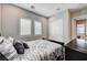 Bedroom with two windows at 8934 Windgate Ranch St, Las Vegas, NV 89166