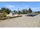Backyard with shed and solar panels at 901 E Jaybird St, Pahrump, NV 89048