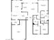 Detailed floor plan showcasing the layout and dimensions of the home at 9704 Brawley Dr, Las Vegas, NV 89134