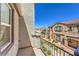 Private balcony offering community views and outdoor space for relaxation and enjoyment at 1197 Mission View Ct, Henderson, NV 89002
