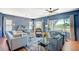 Bright living room featuring hardwood floors, stylish furnishings, and plenty of natural light at 1466 Fieldbrook St, Henderson, NV 89052