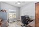 Cozy home office with a window and modern desk, offering a quiet workspace at 171 Weeping Willow Ct, Pahrump, NV 89048