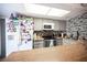 Modern kitchen with stainless steel appliances, grey cabinetry, and ample counter space at 1843 Mimosa Ct, Henderson, NV 89014