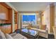Comfortable living area featuring a mini-bar, plush seating, and breathtaking views of the Las Vegas skyline at 2000 Fashion Show Dr # 4105-4106, Las Vegas, NV 89109