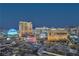 Captivating aerial view showcasing the vibrant Las Vegas strip at twilight at 2000 Fashion Show Dr # 4106, Las Vegas, NV 89109