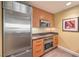 Modern kitchen design featuring stainless steel appliances, granite countertops, and stylish cabinetry at 2000 Fashion Show Dr # 4106, Las Vegas, NV 89109