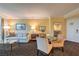 Comfortable living area and city view featuring a dining nook, plush seating, and accent lighting at 2000 Fashion Show Dr # 4106, Las Vegas, NV 89109