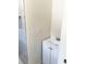 Bathroom featuring a tiled walk-in shower and white vanity at 236 Pershing Dr, Las Vegas, NV 89107