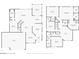 Detailed first floor plan showing layout of garage, bedrooms, kitchen, Gathering room, and dining and living rooms at 249 Cinnamon Ridge Way, Henderson, NV 89015