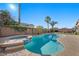 Beautiful backyard pool and spa with a well-maintained patio, ideal for outdoor relaxation and entertaining at 249 Cinnamon Ridge Way, Henderson, NV 89015