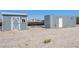 Two storage sheds in the backyard offering additional storage and organization options at 2950 Winchester Ave, Pahrump, NV 89048