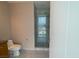 Bathroom featuring an enclosed glass shower offering clear views and modern fixtures at 4525 Dean Martin Dr # 2704, Las Vegas, NV 89103