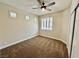 Bedroom with neutral carpet, recessed lighting, and closet at 4963 Crooked Stick Way, Las Vegas, NV 89113