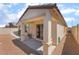 Backyard with a covered patio perfect for outdoor entertaining and relaxation at 518 Descubir Ave, North Las Vegas, NV 89081