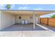 Spacious covered patio area, great for outdoor entertaining and relaxation at 600 Berry Cir, Las Vegas, NV 89107