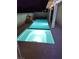 Outdoor pool at night with waterfall feature and string lights at 6636 Old Oxford Ave, Las Vegas, NV 89108