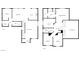 Detailed floor plan showcasing the layout of this two-story home at 6696 Merced Lake Dr, Las Vegas, NV 89156