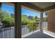 Relaxing balcony offering serene neighborhood views and plenty of space for seating at 9314 Hopcroft Ave, Las Vegas, NV 89178