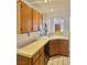 View of Kitchen featuring white countertops and tile floors at 1461 Harmony Hill Dr, Henderson, NV 89014
