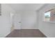 Bedroom features neutral carpet and access to bathroom and closet at 2005 Jansen Ave, Las Vegas, NV 89101