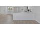 Kitchen island with white countertops and new appliances at 2005 Jansen Ave, Las Vegas, NV 89101