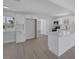 Modern kitchen featuring an island with white countertops and cabinetry at 2005 Jansen Ave, Las Vegas, NV 89101