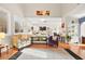 Bright living room with vaulted ceilings, hardwood floors, and abundant natural light at 262 Cielito Lindo St, Henderson, NV 89012