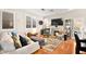 Comfortable living room with modern furnishings, a cozy fireplace, and a TV at 262 Cielito Lindo St, Henderson, NV 89012