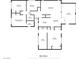 Detailed floor plan layout highlighting room dimensions and the overall design of the home at 2721 Merritt Ave, Las Vegas, NV 89102