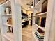 Home office with custom shelving, creating an organized and productive workspace at 2931 Raywood Ash Dr, Las Vegas, NV 89138