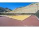 Outdoor tennis court with mountain views, providing a scenic and active recreation space at 2931 Raywood Ash Dr, Las Vegas, NV 89138
