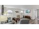Inviting living room with contemporary decor, comfortable seating, and a mounted TV at 3145 E Flamingo Rd # 1045, Las Vegas, NV 89121