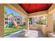 Well-equipped outdoor kitchen area with a built-in grill, ideal for hosting gatherings and enjoying outdoor dining at 3145 E Flamingo Rd # 1045, Las Vegas, NV 89121