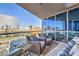 Balcony seating area with a view of the Las Vegas cityscape at 4575 Dean Martin Dr # 1112, Las Vegas, NV 89103