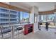 Features built-in bar area, seating with city view at 4575 Dean Martin Dr # 1112, Las Vegas, NV 89103