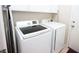 Laundry room featuring a modern washer and dryer with ample room to manage your laundry needs at 5935 Saddle Horse Ave, Las Vegas, NV 89122