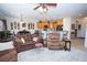 Open-concept living room with a seamless flow to the kitchen and dining area at 5935 Saddle Horse Ave, Las Vegas, NV 89122
