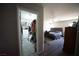 Spacious bedroom featuring a ceiling fan, walk-in closet, and neutral walls at 6040 Eganridge Ct, North Las Vegas, NV 89081