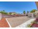 Spacious backyard area enclosed by a brick wall, perfect for gardening or outdoor activities at 6112 Blossom Knoll Ave, Las Vegas, NV 89108