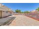 Large backyard featuring potential for creating a personalized garden and patio area at 6112 Blossom Knoll Ave, Las Vegas, NV 89108