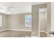 Bedroom with wood floors, ceiling fan, and closet at 636 Pacific Cascades Dr, Henderson, NV 89012
