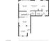Layout of the first floor, showing the living room, dining area, and kitchen at 636 Pacific Cascades Dr, Henderson, NV 89012