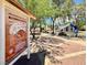 Community park trail head with a map and playground equipment for the community at 636 Pacific Cascades Dr, Henderson, NV 89012