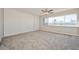 Spacious bedroom offers a large closet and city views from the big window at 745 N Royal Crest Cir # 157, Las Vegas, NV 89169