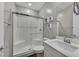 Modern bathroom with a glass-door shower and vanity at 786 Etter Creek St, Las Vegas, NV 89138
